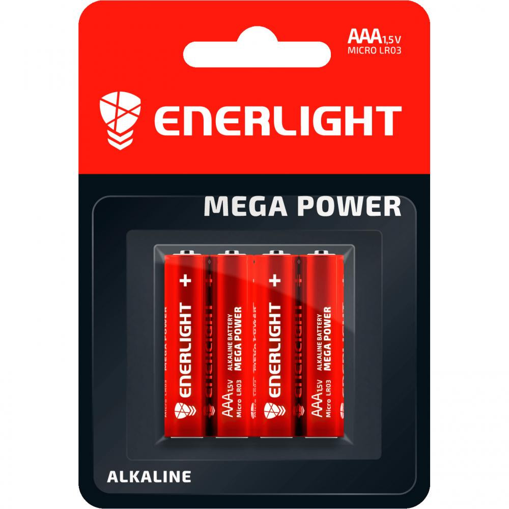 Enerlight AAA bat Alkaline 4шт Mega Power 90030104 - зображення 1