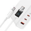 Baseus GaN5 Pro Fast Charger 2C+U 140W White w/Type-C to Type-C cable (CCGP100202) - зображення 4