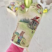   LiMaSo Гобеленовая кухонная рукавица-прихватка с пасхальным рисунком  EDEN1184-RK