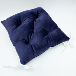 MirSon Подушка для стільця  Velvet Line Navy blue Velvet 40х50 см (2200006275787)