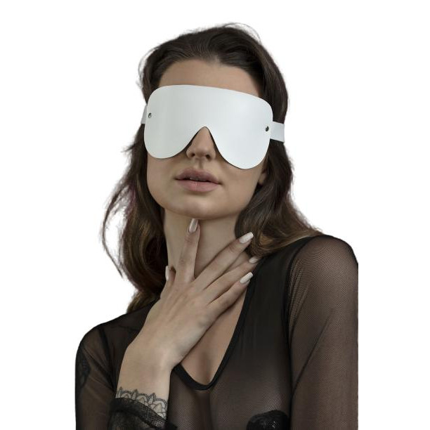 Feral Feelings Маска на глаза Blindfold Mask, белая (7770000228720) - зображення 1