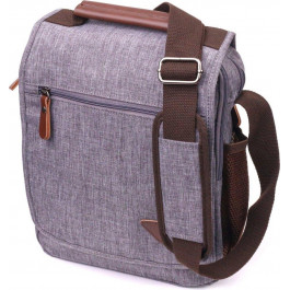 Vintage Сіра чоловіча сумка-барсетка з текстилю  (2421263)