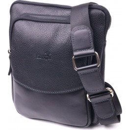 SHVIGEL Невелика чоловіча сумка-планшет із фактурної шкіри чорного кольору  (2418720)