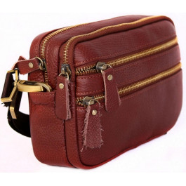 Leather Collection Коричнева чоловіча шкіряна сумка для особистих речей Leather Bag Collection (0-0045)