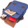 Vintage Синя чоловіча сумка-барсетка з текстилю  (2421264) - зображення 6
