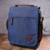 Vintage Синя чоловіча сумка-барсетка з текстилю  (2421264) - зображення 7