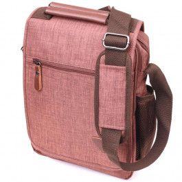 Vintage Чоловіча сумка-барсетка з коричневого текстилю  (2421262)