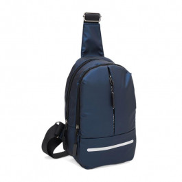 Monsen Синій чоловічий рюкзак-слінг із текстилю на два відділення  (22128)