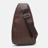 Monsen Чоловіча коричнева сумка-рюкзак зі шкірозамінника на дві блискавки  (22109) - зображення 3