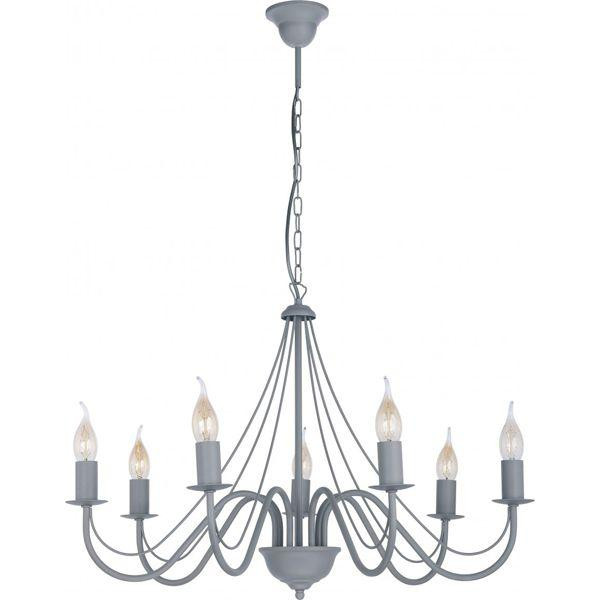 TK Lighting DIANA gray 7 подвес - 1925 - зображення 1