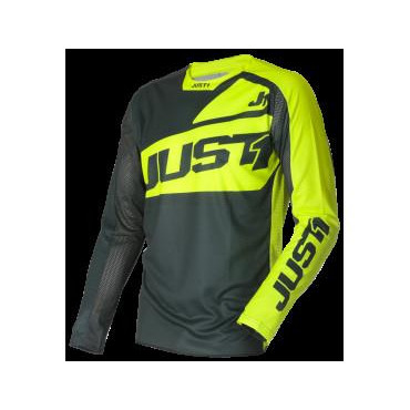 Just1 Мотоджерси Just1 J-Force Vertigo Grey-Yellow Fluo M - зображення 1