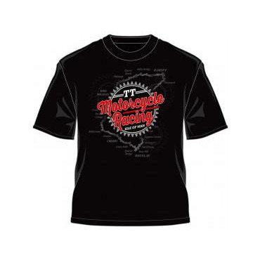 IOMTT Футболка IOMTT Motorcycle Racing Map Retro Black S - зображення 1