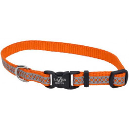 Coastal Нашийник  Lazer для собак світловідбиваючий помаранчевий 1 смx20-30 см (44449)