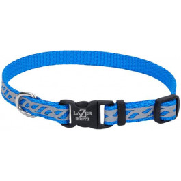 Coastal Нашийник  Lazer для собак світловідбиваючий блакитний 1 смx20-30 см (44446)