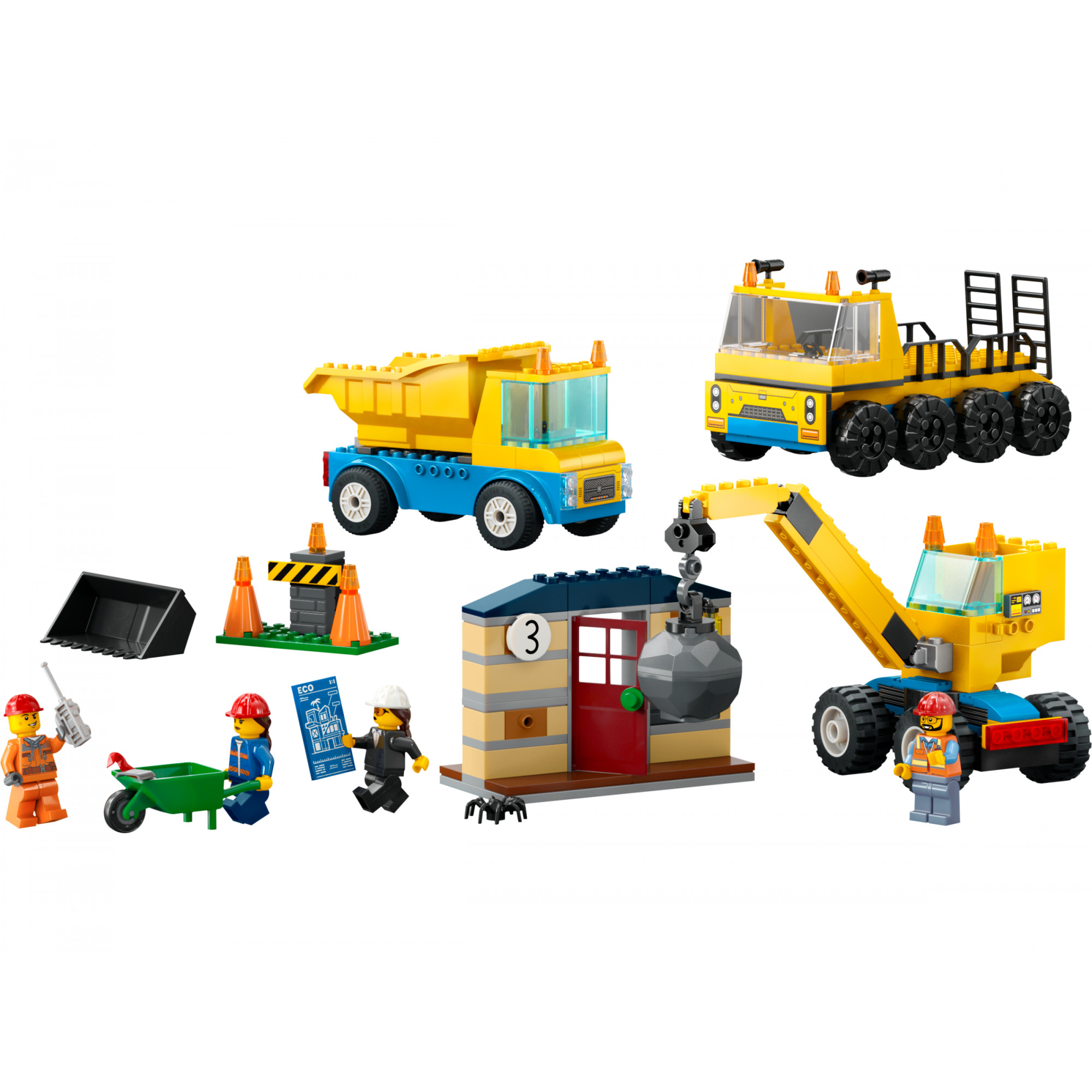 LEGO City Будівельна вантажівка й кулястий кран-таран (60391) - зображення 1