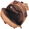 Vintage Рюкзак текстильний унісекс коричневий  21257 - зображення 4