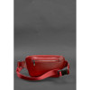 BlankNote Поясна сумка-бананка  BN-BAG-45-red шкіряна жіноча червона трапеція - зображення 3