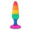 Toy Joy Pride Twink Plug Medium, райдужна (8713221826916) - зображення 1