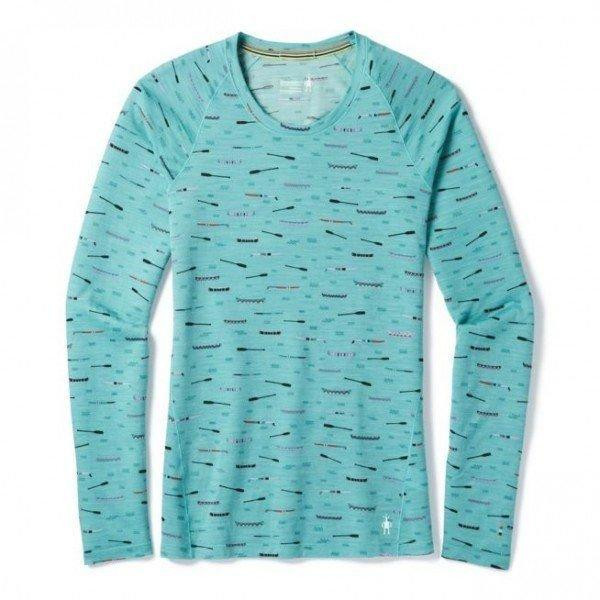 Smartwool Women`s Merino 150 Baselayer Print Long Sleeve футболка жіноча, Nile Blue, S (15574.B46-S) - зображення 1