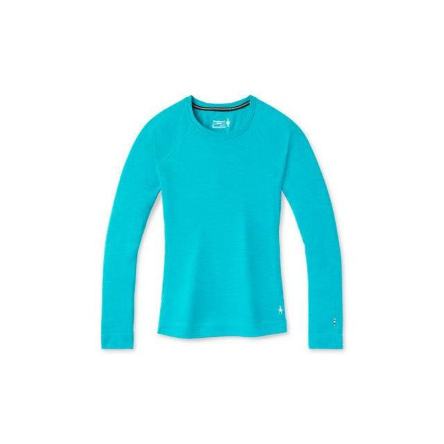 Smartwool Women"s Merino 250 Baselayer Crew Boxed кофта жіноча (Capri Blue Heather, XS) (SW016370.382-XS) - зображення 1