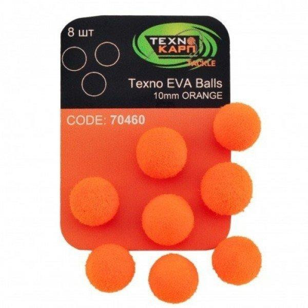 ТехноКарп Искус. приманка Texno EVA Balls / orange / 10mm / 8pcs - зображення 1