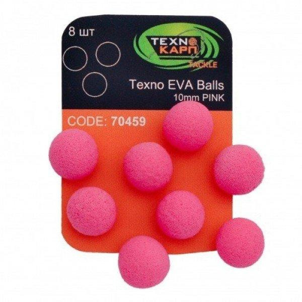 ТехноКарп Искус. приманка Texno EVA Balls / pink / 10mm / 8pcs - зображення 1