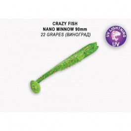 Crazy Fish Nano minnow 2.8" / 22 Grapes