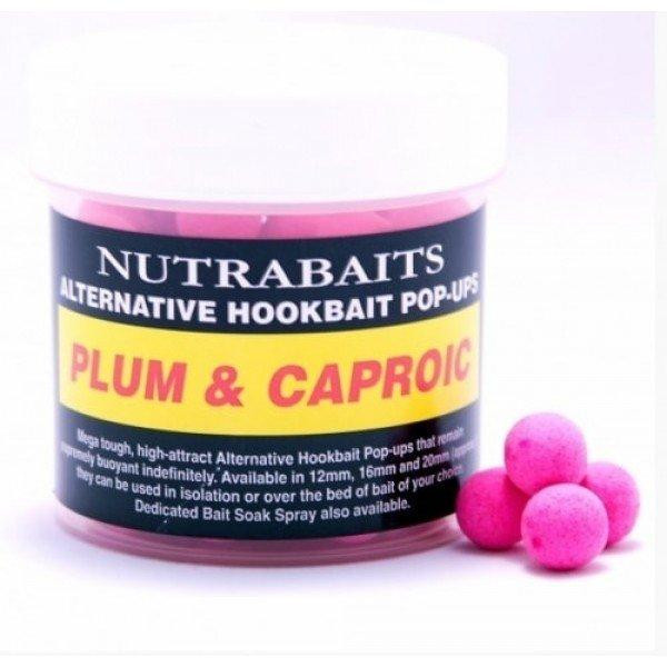 Nutrabaits Бойлы Alternative Hookbait Pop-ups (Plum&Caproic Acid) 12mm - зображення 1