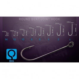   Crazy Fish Round Bent Joint Hook №01 (10pcs)