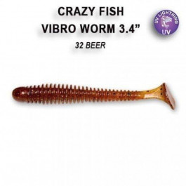 Crazy Fish Vibro Worm 2" / 32	Dark beer