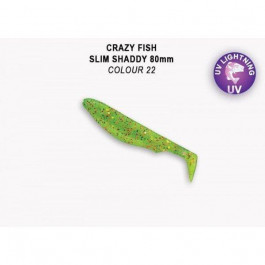 Crazy Fish Slim Shaddy 3.2" / 22 / 5pcs