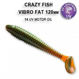 Crazy Fish Vibro Fat 12cm (14 UV motor oil/кальмар)