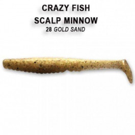 Crazy Fish Scalp Minnow 3.2" / 28 Gold Sand