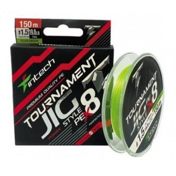 Intech Tournament Jig Style PE X8 / Lime Green / #0.8 / 0.148mm 150m 5.5kg - зображення 1