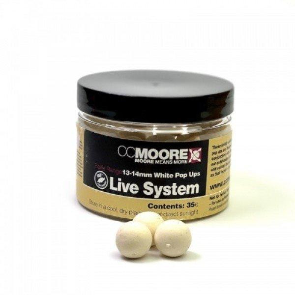 CC Moore Бойлы Live System White Pop Ups 13/14mm 35pcs - зображення 1