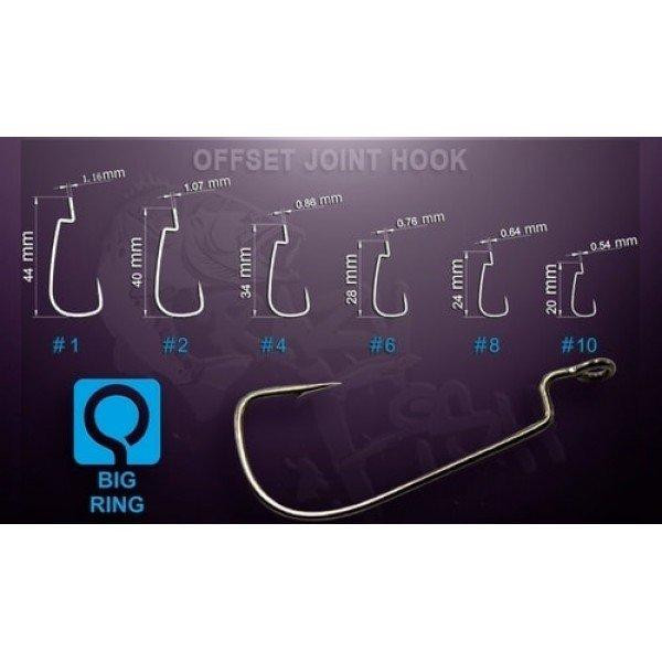 Crazy Fish Offset Joint Hook OJH №06 / 15pcs - зображення 1