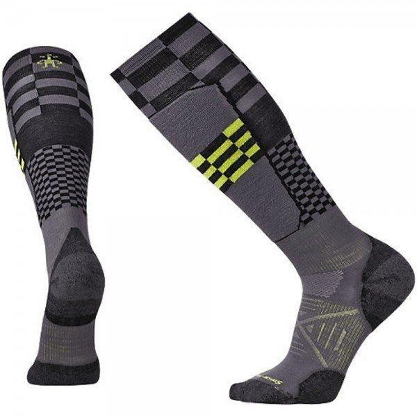 Smartwool Носки мужские  PhD Ski Light Elite Pattern Graphite, р.M (SW 15034.018-M) - зображення 1