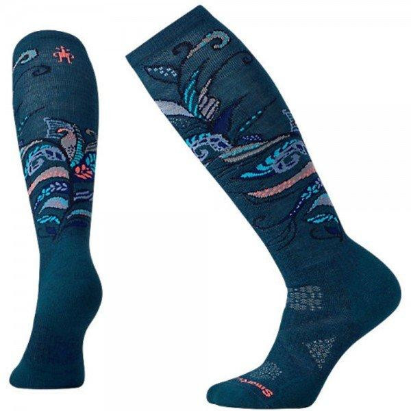 Smartwool Носки женские  PhD Ski Medium Pattern Deep Sea Coral, р.M (SW 15018.340-M) - зображення 1