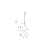Redo Підвісний світильник  DECANTER SU 1X42W E27 D265 COPPER (5.1.1) 01-1624 - зображення 2
