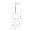 Redo Підвісний світильник  TESSA SU 1X42W E27 D370 (5.1.1) 01-2215 - зображення 2