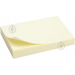 Axent Блок паперу для записів 50x75 мм, 100 л., пастель, жовтий (2312-01-A)