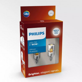 Philips W5W LED White Ultinon Pro6000 24В (24961CU60X2)