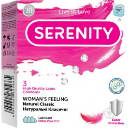 Serenity Презервативы  Woman`s Feeling Naturee Classic 3 шт (6949402825665)