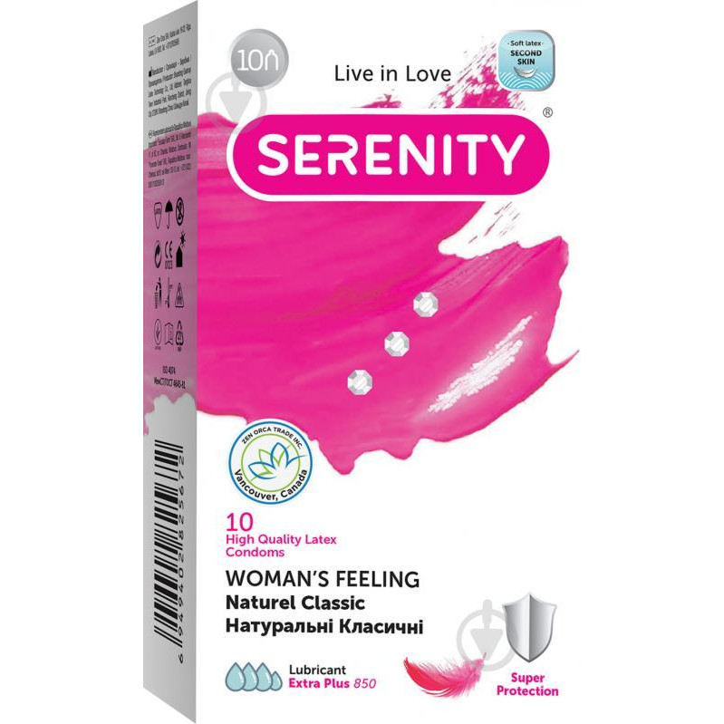 Serenity Презервативы  Woman`s Feeling Naturee Classic 10 шт (6949402825672) - зображення 1