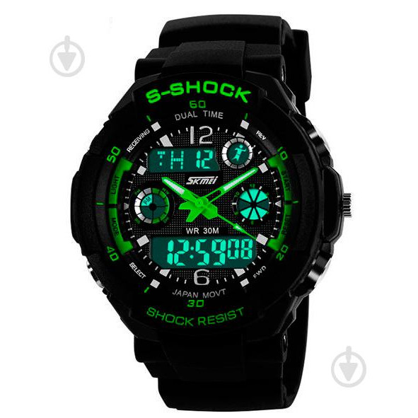 Skmei S-Shock Green 0931 - зображення 1