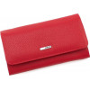 Karya Класичний великий жіночий гаманець червоного кольору з фактурної шкіри  (55953) - зображення 1