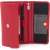 Karya Класичний великий жіночий гаманець червоного кольору з фактурної шкіри  (55953) - зображення 2