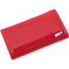 Karya Класичний великий жіночий гаманець червоного кольору з фактурної шкіри  (55953) - зображення 3