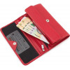 Karya Класичний великий жіночий гаманець червоного кольору з фактурної шкіри  (55953) - зображення 6