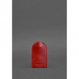 BlankNote Ключниця на кнопці шкіряна червона  BN-KL-2-red